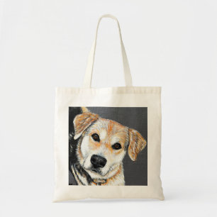 Bolsa Tote Paisley Pup Painting