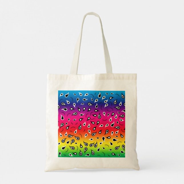 Bolsa Tote Paisley Rainbow (Verso)