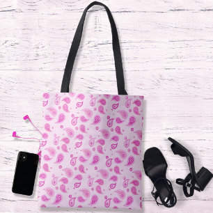 Bolsa Tote Paisley Rosa