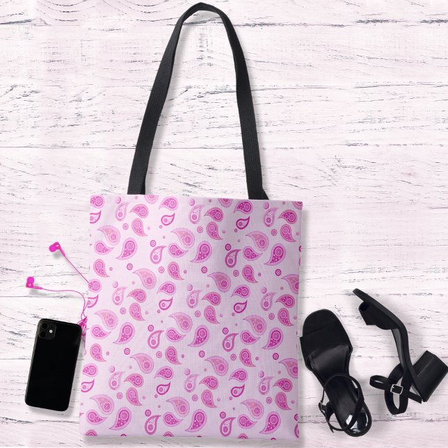 Bolsa Tote Paisley Rosa (Criador carregado)