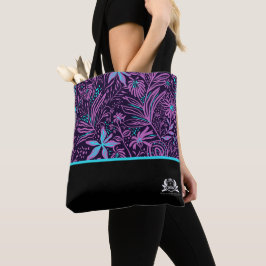 Bolsa Tote Paisley Roxo QMBH Personalizado