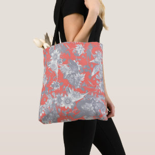 Bolsa Tote Paixão Coral Viva Padrão