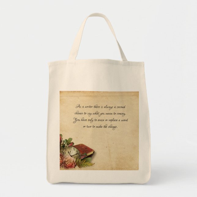 Bolsa Tote Palavras do escritor (Frente)