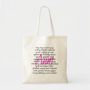 Bolsa Tote Palavras para tia