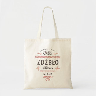 Bolsa Tote Palavras Poloneses Falam