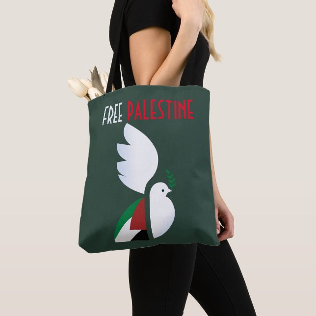 Bolsa Tote Palestina livre (Close Up)