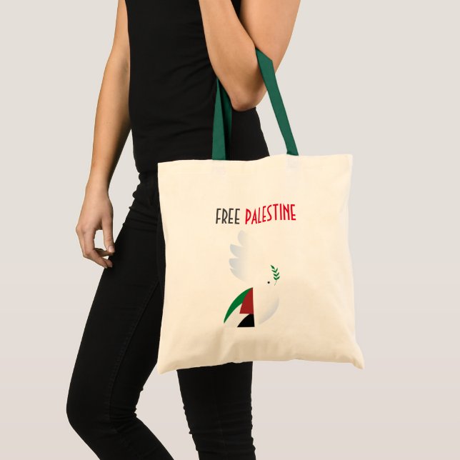 Bolsa Tote Palestina livre (Frente (produto))