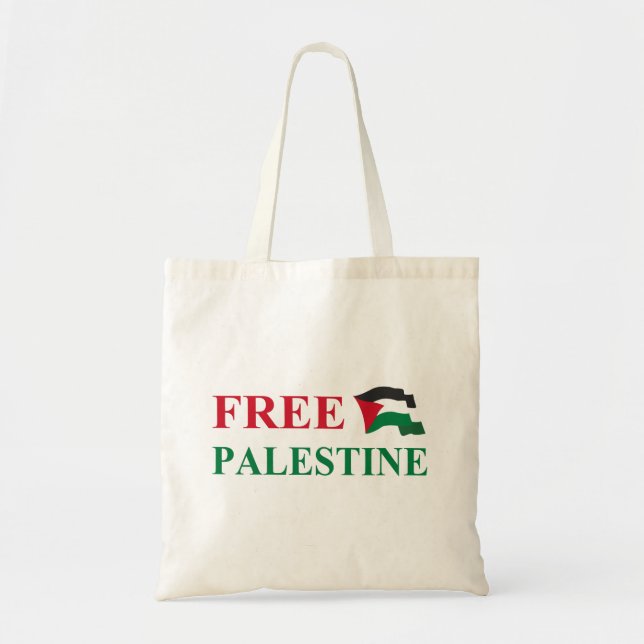 Bolsa Tote palestina livre (Frente)