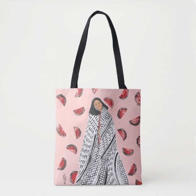 Bolsa Tote Palestina vive em nós (Frente)