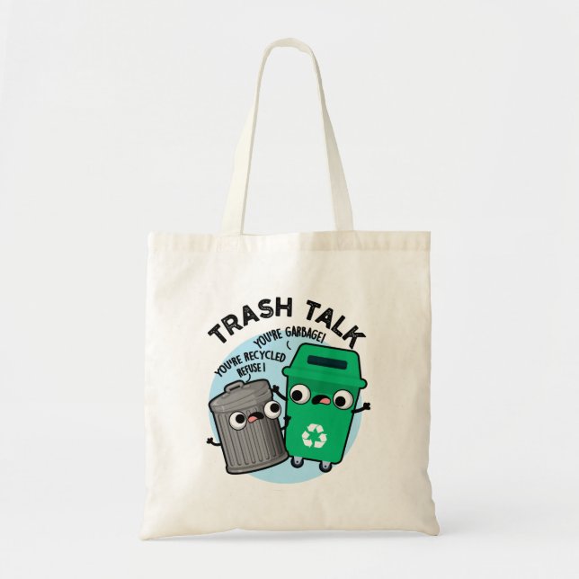 Bolsa Tote Palestra Lixo Engraçado Caixa Lixo (Frente)
