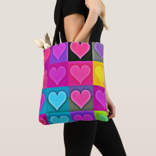 Bolsa Tote Paleta de Amor Vivo: Felicidade Cardíaca