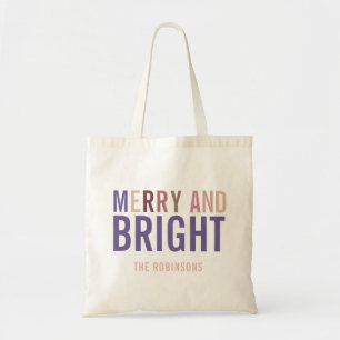 Bolsa Tote Paleta de Natal em Violeta Ultra