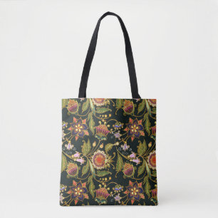 Bolsa Tote Palha Decorativa: Ouro acrílico, púrpura.