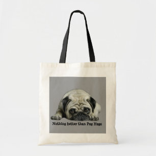 Bolsa Tote Palhaço do Pug na sacola do coração