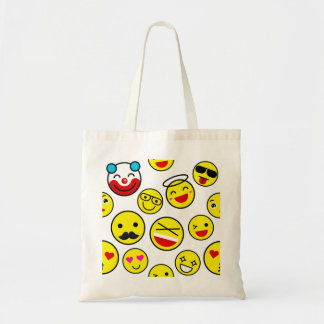 Bolsa Tote palhaço engraçado emojis
