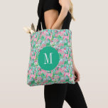 Bolsa Tote Palm Beach Christmas Reindeer Monogrammed<br><div class="desc">PreppyPrint.com - Adicione seu toque personalizado a esta bolsa de tote. Clique em "editar design" para alterar a fonte,  o tamanho da imagem etc. Transfira este design para os produtos de sua escolha também! Visite minha loja de designers,  PreppyPrint.com,  para coordenar itens.</div>