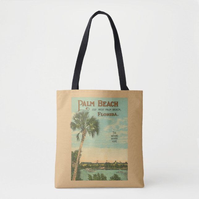 Bolsa Tote Palm Beach Classic Vintage Scense (Frente)