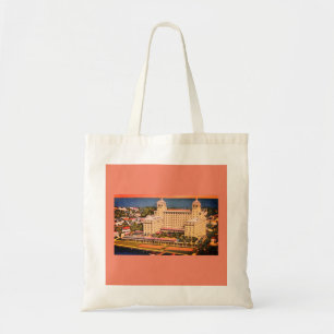 Bolsa Tote Palm Beach, Florida - Vintage Skyline Photo
