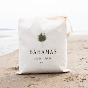 Bolsa Tote Palm Frond Destination Wedding Welcome