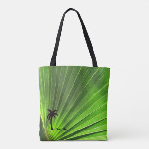 Bolsa Tote Palm Life Palm verde Frond Palm Tree motif