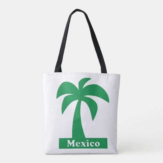 Bolsa Tote Palm Tree (Férias do México) - All-Over-Prin Perso (Verso)