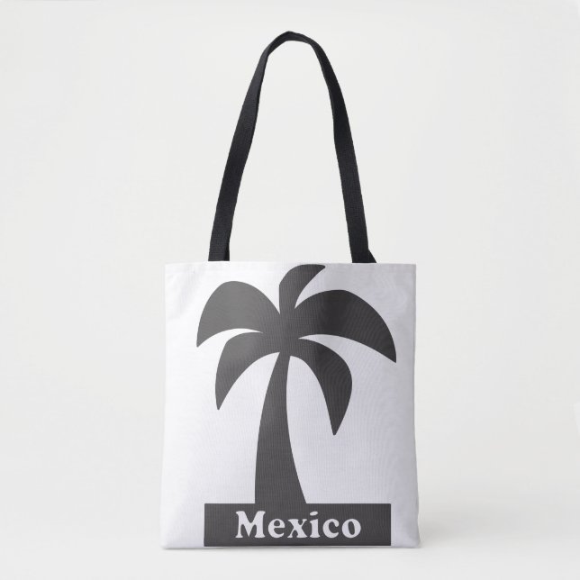 Bolsa Tote Palm Tree (Férias do México) - All-Over-Prin Perso (Frente)