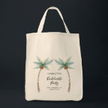 Bolsa Tote Palm Trees Bachelorette Party Swag<br><div class="desc">Elevate your bachelorette weekend vibes with our custom palm tree tote bag! Picture this: lush, tropical palm fronds swaying gently, printed on this tote bag, ready to add a touch of paradise to your celebration. Personalize them with the bride-to-be's name, your dreamy destination, and the unforgettable date, making each tote...</div>