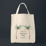 Bolsa Tote Palm Trees Bachelorette Party Swag<br><div class="desc">Elevate your bachelorette weekend vibes with our custom palm tree tote bag! Picture this: lush, tropical palm fronds swaying gently, printed on this tote bag, ready to add a touch of paradise to your celebration. Personalize them with the bride-to-be's name, your dreamy destination, and the unforgettable date, making each tote...</div>