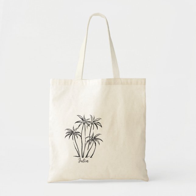 Bolsa Tote Palm Trete Tote Bag para Festa de solteira de Prai (Frente)