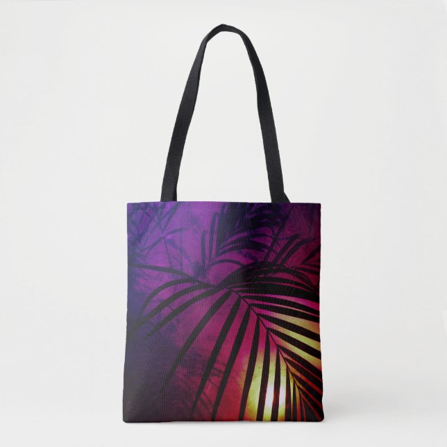 Bolsa Tote Palma deixa o sol tropical moderno (Frente)