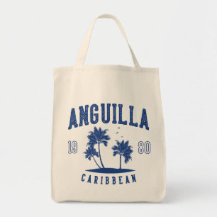 Bolsa Tote Palmeira Caribenha de Anguilla 1980