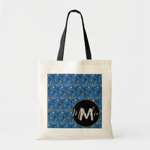 Bolsa Tote Palmeira Colorida e Padrão Geométrico