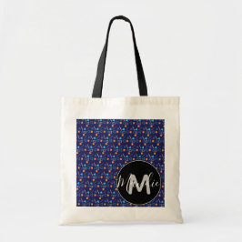Bolsa Tote Palmeira Colorida e Padrão Geométrico