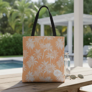 Bolsa Tote Palmeira havaiana Silhouette Padrão Tacao ID1093