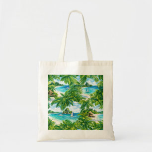 Bolsa Tote Palmeira Tropical da Praia de Boracay