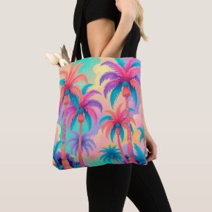 Bolsa Tote Palmeiras coloridas