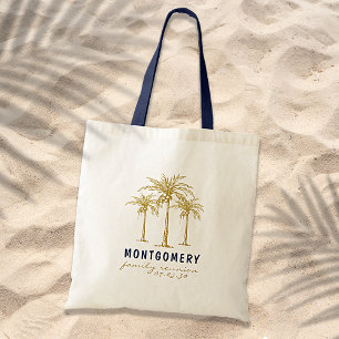 Bolsa Tote Palmeiras Douradas Tropicais Reunião de Família Pe