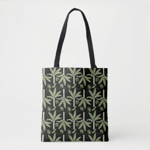 Bolsa Tote Palmeiras tropicais, sem descontinuidades