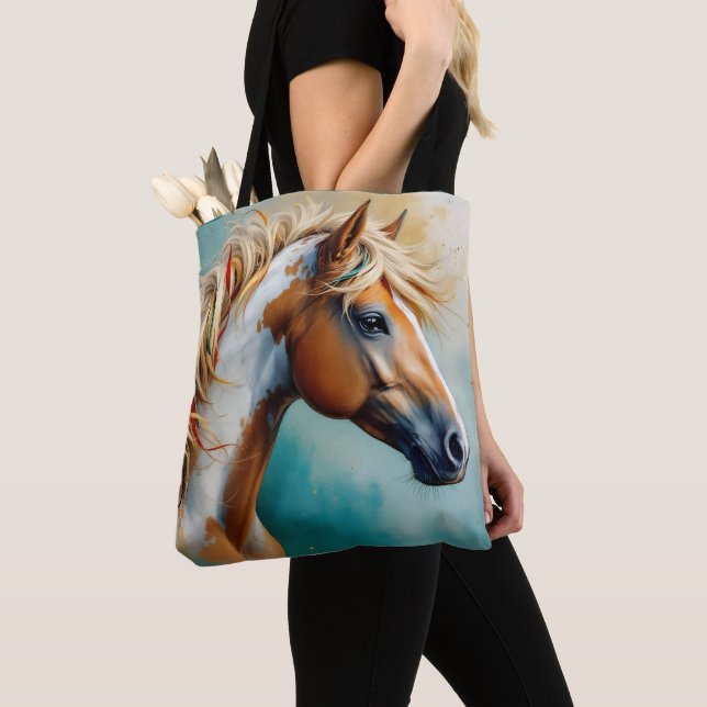Bolsa Tote Palomino Paint Mustang Retrato (Close Up)