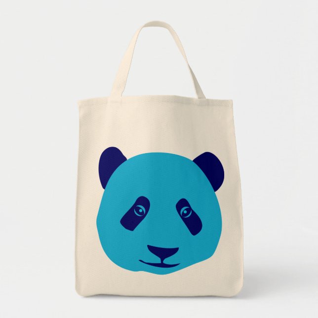 Bolsa Tote Panda - Azul (Frente)
