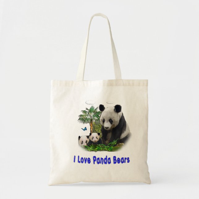 Bolsa Tote panda beras (Frente)