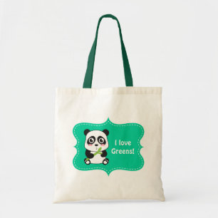 Bolsa Tote Panda bonito e peluches do bebê