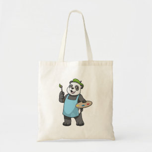 Bolsa Tote Panda como Pincel com Pincel e Cor