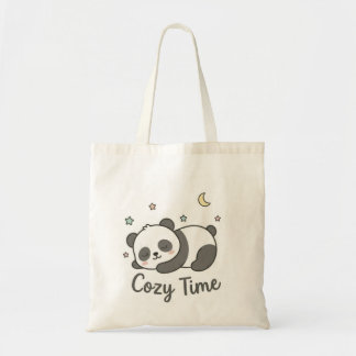 Bolsa Tote Panda Cozy Time | Bolsa de Animal Kawai