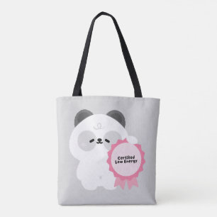 Bolsa Tote Panda de Baixa Energia Certificado
