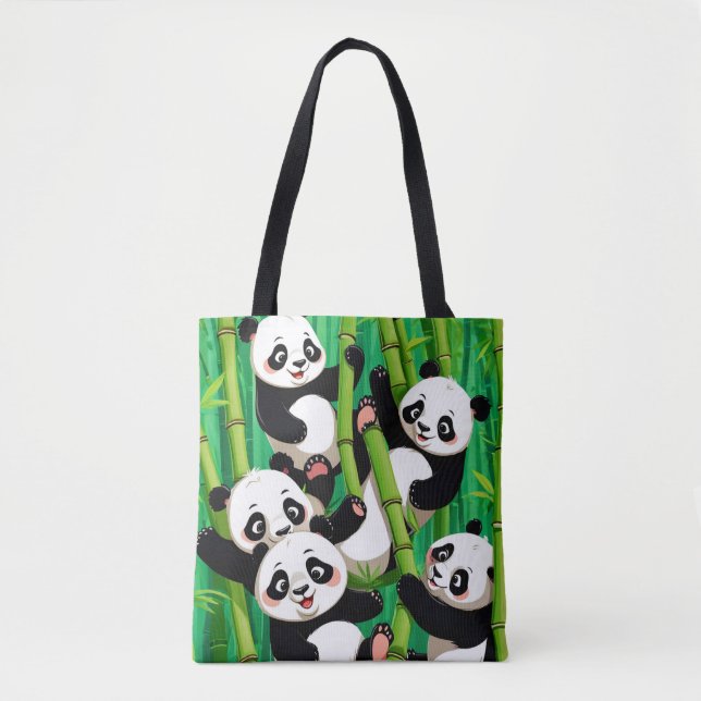 Bolsa Tote Panda de Bambu (Frente)