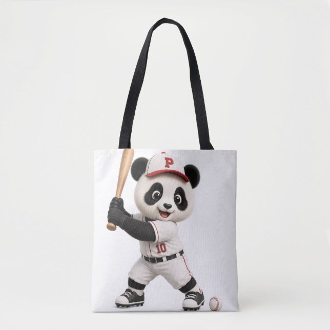 Bolsa Tote Panda de beisebol  (Frente)