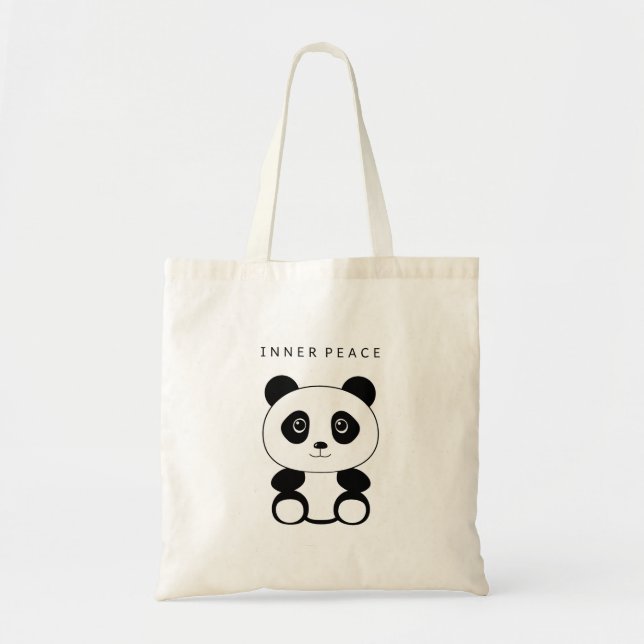 Bolsa Tote Panda de Paz Interna (Frente)