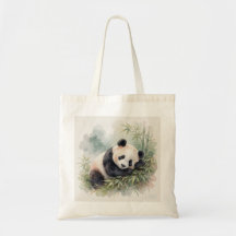 Panda Gigante Dormindo na Bambu do Monte Nebuloso