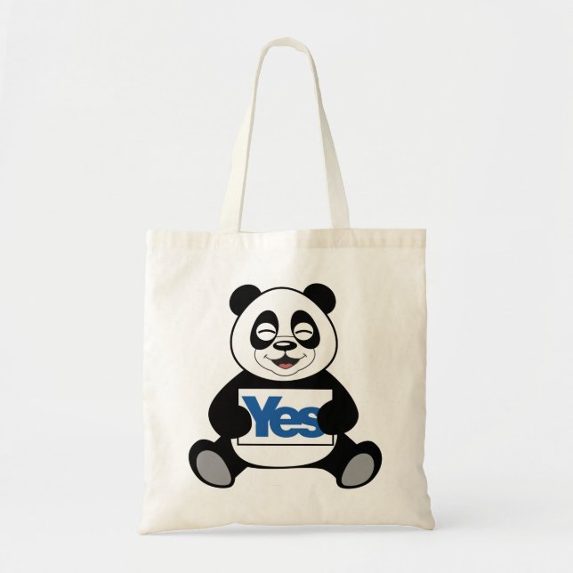 Bolsa Tote Panda para o saco do Yes (Frente)